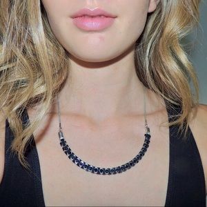 top shop black gem necklace